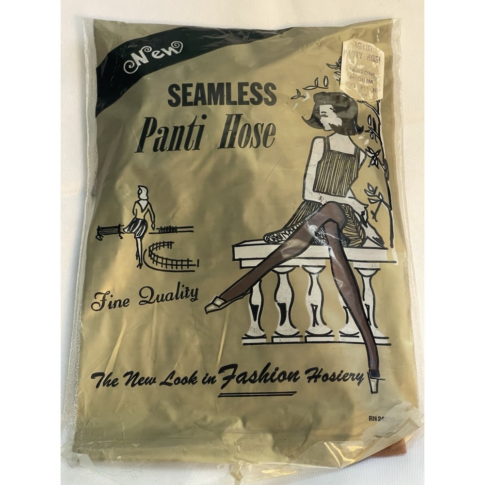 NEW Vintage 1975 Pantyhose Medium‎ Tantone